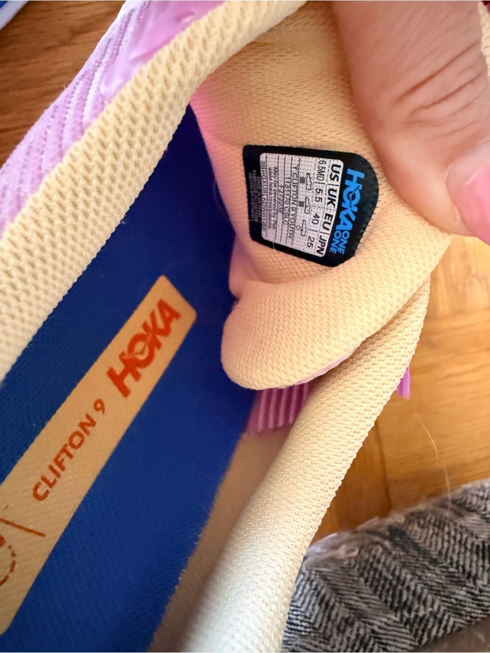 Hoka Pink and Blue Women's Athletic Running Shoes - Picture 5 of 5